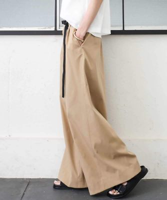 タックワイドチノパンツ