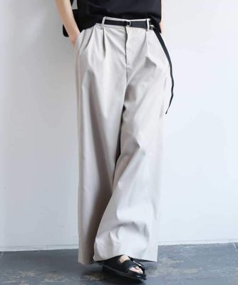 タックワイドチノパンツ