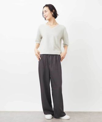 ストレッチツイルワイドパンツ