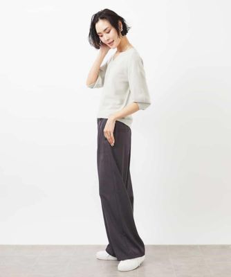 ストレッチツイルワイドパンツ