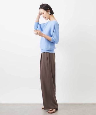 ストレッチツイルワイドパンツ