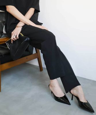 ＜MICHEL KLEIN (Women)＞［接触冷感］テーパードコージーパンツ（セットアップ対応）