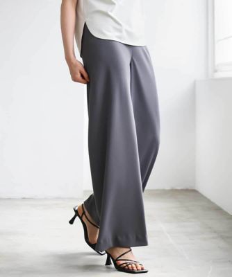 ＜MICHEL KLEIN (Women)＞［リラックスボトム］シームレスワイドパンツ