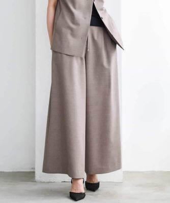 ＜MICHEL KLEIN (Women)＞［セットアップ対応／リラックスボトム］ドローストリングワイドパンツ