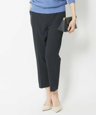 ［定番人気］ストレッチスリムテーパードパンツ（８分丈）