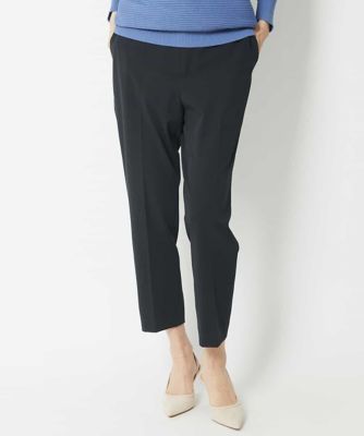 ［定番人気］ストレッチスリムテーパードパンツ（８分丈）