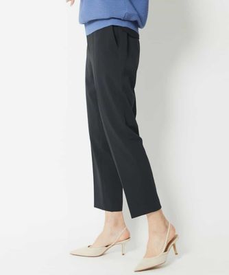［定番人気］ストレッチスリムテーパードパンツ（８分丈）