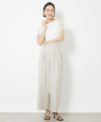 ハイウエストワイドチノパンツ
