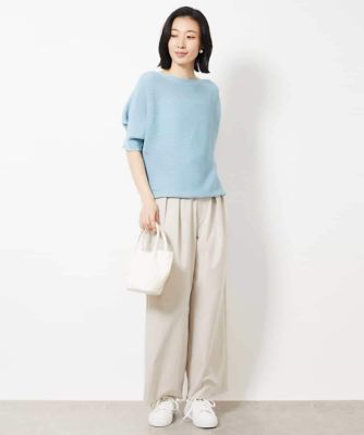 ハイウエストワイドチノパンツ