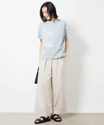 ハイウエストワイドチノパンツ