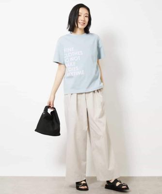 ハイウエストワイドチノパンツ