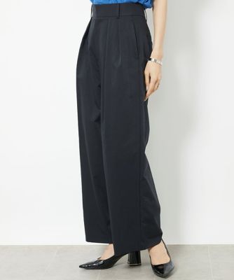 ＜MICHEL KLEIN (Women)＞ハイウエストワイドチノパンツ