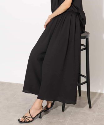 MICHEL KLEIN (Women)/ミッシェルクラン ［セットアップ対応］楊柳ギャザーワイドパンツ