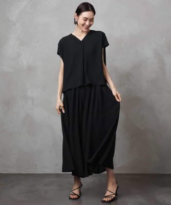 セットアップ対応］楊柳ギャザーワイドパンツ | MICHEL KLEIN (Women