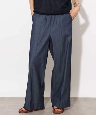 ＜MICHEL KLEIN (Women)＞ライトオンスデニムワイドパンツ
