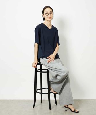 チノワイドパンツ | MICHEL KLEIN (Women)/ミッシェルクラン | 三越