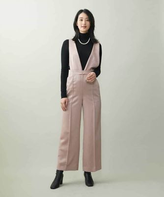 MICHEL KLEIN (Women)/ミッシェルクラン ライトサテン2WAYサロペット