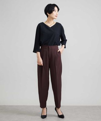 ハイウエストバレルパンツ