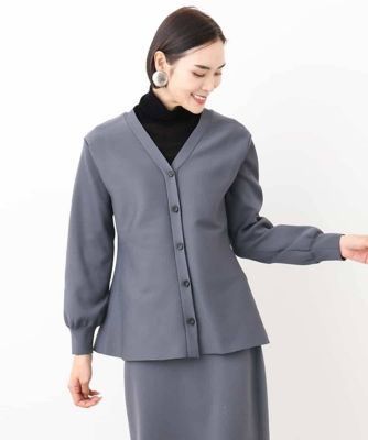 ［ＷＥＢ限定］ペプラムデザインニット（セットアップ対応／２ＷＡＹ）