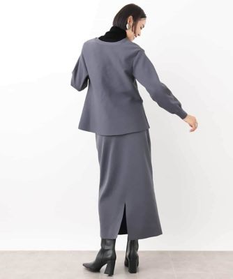 ［ＷＥＢ限定］ペプラムデザインニット（セットアップ対応／２ＷＡＹ）