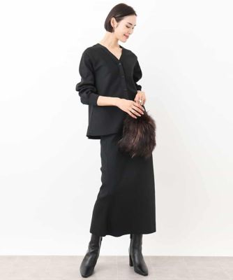 ［ＷＥＢ限定］ペプラムデザインニット（セットアップ対応／２ＷＡＹ）