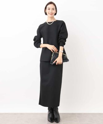 ［ＷＥＢ限定］ペプラムデザインニット（セットアップ対応／２ＷＡＹ）