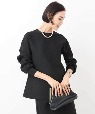 MICHEL KLEIN (Women)/ミッシェルクラン [WEB限定]ペプラムデザインニット(セットアップ対応/2WAY)