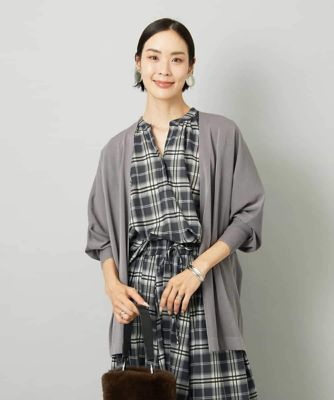 MICHEL KLEIN (Women)/ミッシェルクラン ドルマンスリーブトッパーカーディガン 92グレー トップス【三越伊勢丹/公式】