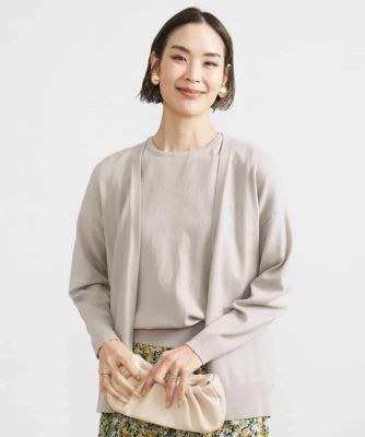 ＜MICHEL KLEIN (Women)＞レーヨンナイロンアンサンブル（２点セット）
