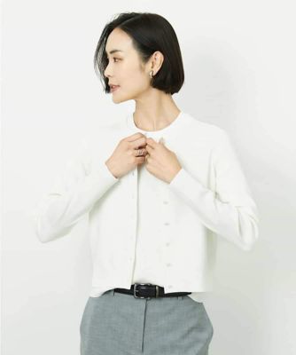 アンサンブル対応］コンパクトクルーネックカーディガン | MICHEL