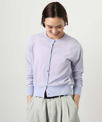 ＜MICHEL KLEIN (Women)＞［アンサンブル対応］シアーカーディガン