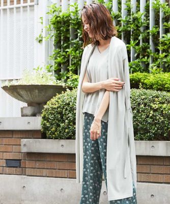 洗える サイドスリットロングカーディガン 三越伊勢丹オンラインストア 公式