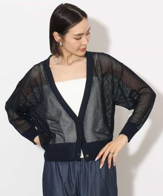 ホールガーメント］メッシュカーディガン | MICHEL KLEIN (Women