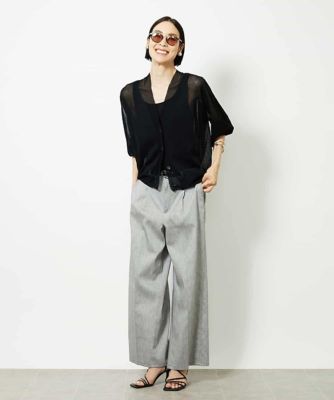 Ｖネックシアーカーディガン
