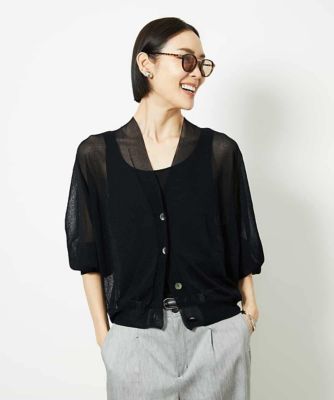 Ｖネックシアーカーディガン