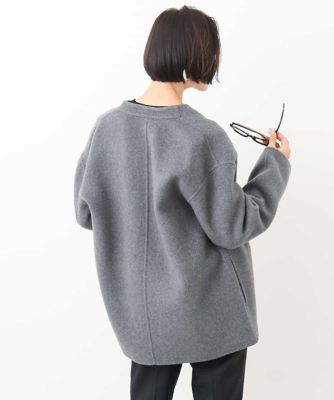 ［ＹＵＲＩ　ＫＯＢＡＹＡＳＨＩコラボ］ストール付きノーカラーコート