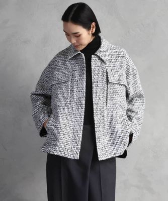 ファンシーツイードCPOジャケット | MICHEL KLEIN (Women