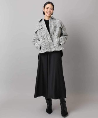 【あん】美品♡JUSGLITTY ツイードCPOジャケット ファンシーツイードCPOジャケット | MICHEL KLEIN (Women