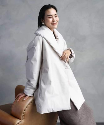 ＜MICHEL KLEIN (Women)＞［撥水加工］ショールカラーダウンコート