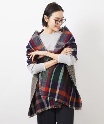 MICHEL KLEIN (Women)/ミッシェルクラン 大判チェックストール