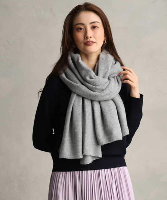イタリア製 美品 ERMANNO SCERVINO カシミヤ混 ニットストール カシミヤ混ニットストール | MICHEL KLEIN (Women)/ミッシェルクラン