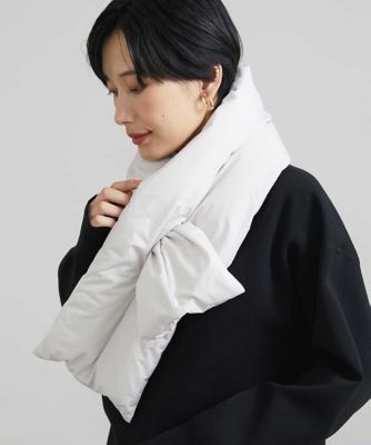 【SALE】MICHEL KLEIN (Women)/ミッシェルクラン [撥水素材]ダウンマフラー ライトグレー91 スカーフ・ショール【三越伊勢丹/公式】