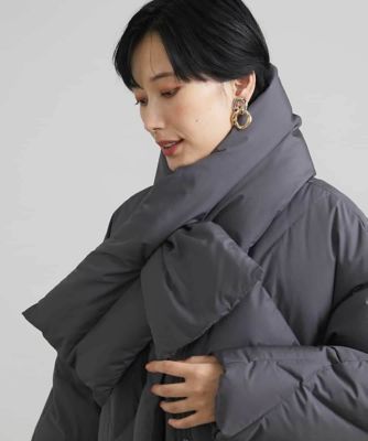【SALE】MICHEL KLEIN (Women)/ミッシェルクラン [撥水素材]ダウンマフラー ダークグレー93 スカーフ・ショール【三越伊勢丹/公式】