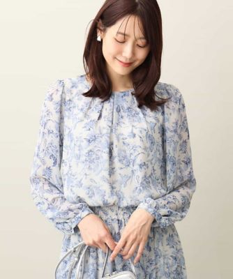 MAURIZIO PECORARO 花柄シフォンブラウス 38 IT MAURIZIO PECORARO 花柄シフォンブラウス 38 IT - メルカリ