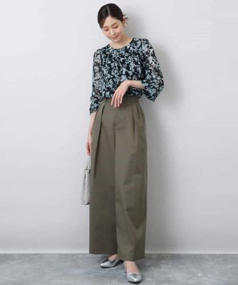 新作セール☆カルバンクライン 花柄シフォンシャツ 新作セール☆カルバンクラインCalvin Klein花柄シフォンシャツ