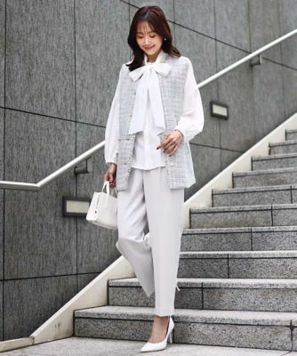 ミエ ウエストタックデザインフレアスカート: M-PREMIER公式通販｜m-i-d e