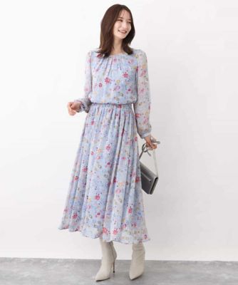 花柄シフォンブラウス／洗える | MK MICHEL KLEIN (Women)/エムケー  