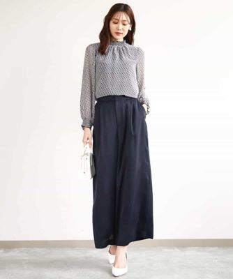 ミケさま 新品未使用♡デコラスタンドネックシフォンブラウス ブラック ビッグカラーブラウス – FACE SANS FARD