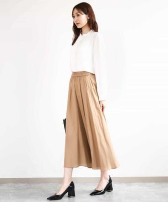ピンタックデザインジョーゼットブラウス／洗える