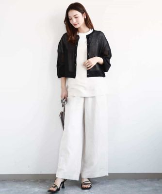 MK MICHEL  / エムケーミッシェルクラン リネン混キャミビスチェ/洗える エムケー ミッシェルクラン MK MICHEL KLEIN リネン混キャミ